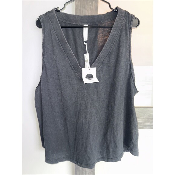 Anthropologie Tops - Antropologie Daily Practice Black Tank Top Size XL Woman’s